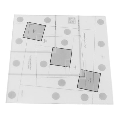 Log Cabin Quilt Ruler Transparent Acrylic Quilting Ruler Log Cabin Trim Tool V1294-YM0521-3117230027312