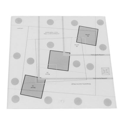 Log Cabin Quilt Ruler Transparent Acrylic Quilting Ruler Log Cabin Trim Tool V1294-YM0521-3117230027312