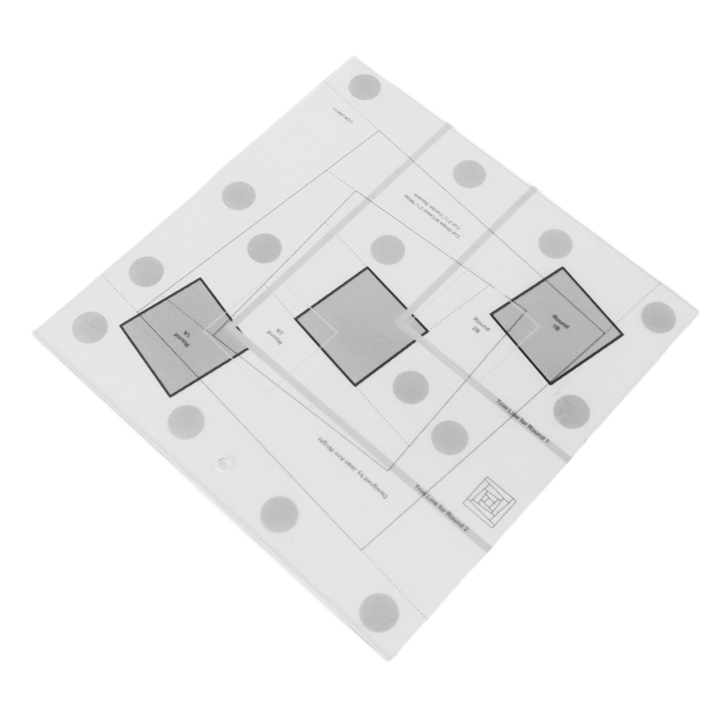 Log Cabin Quilt Ruler Transparent Acrylic Quilting Ruler Log Cabin Trim Tool V1294-YM0521-3117230027312