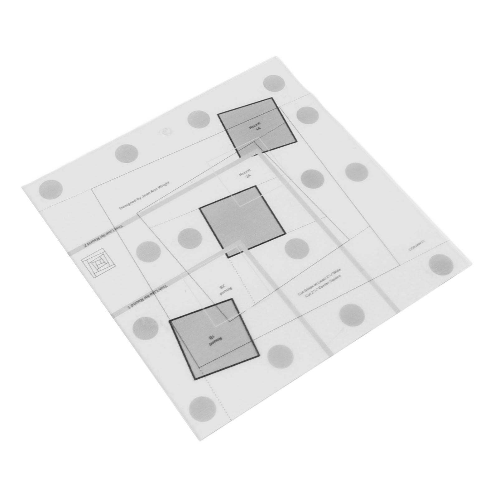 Log Cabin Quilt Ruler Transparent Acrylic Quilting Ruler Log Cabin Trim Tool V1294-YM0521-3117230027312