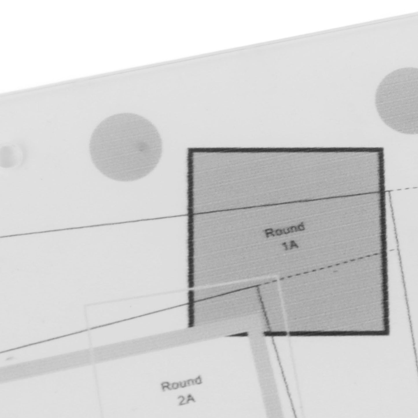 Log Cabin Quilt Ruler Transparent Acrylic Quilting Ruler Log Cabin Trim Tool V1294-YM0521-3117230027312