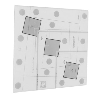 Log Cabin Quilt Ruler Transparent Acrylic Quilting Ruler Log Cabin Trim Tool V1294-YM0521-3117230027312