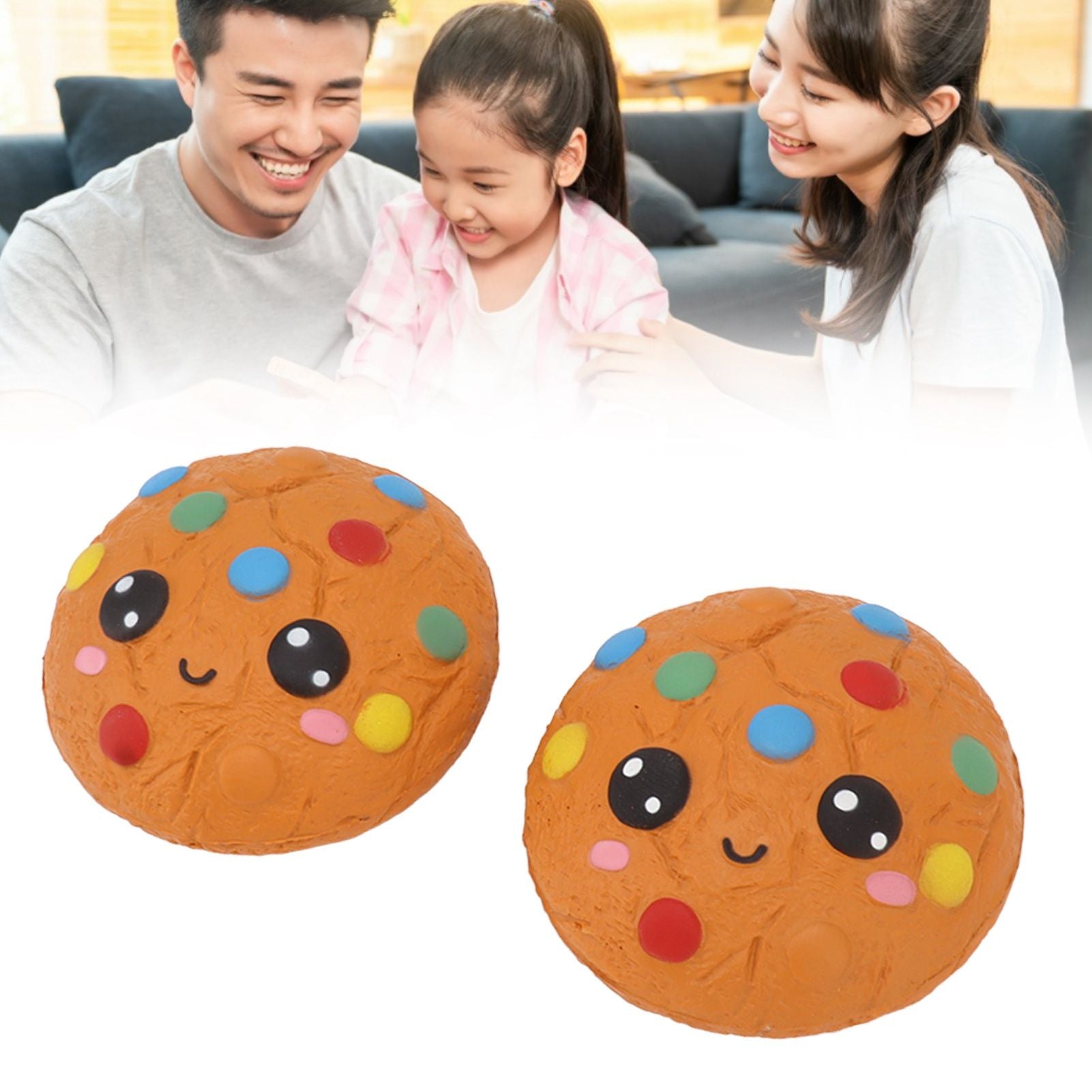 2 Pcs Bread Decompression Toy Interest Slow Rebound Decompression Toy Release Emotion Bread Stress Relieve V1294-YM0521-3117230030011