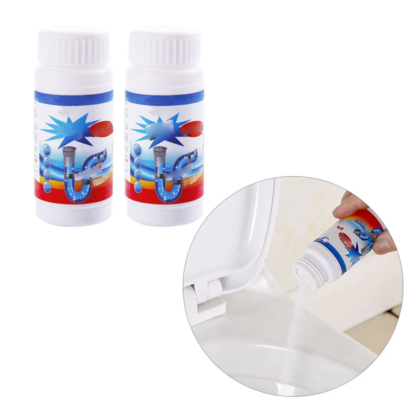 5Pcs Drain Clog Remover Powerful Pipe Cleaning Powder for Kitchen Sink Drain Toilet Pipeline Cleaning Tool V1294-YM0521-3117230034611