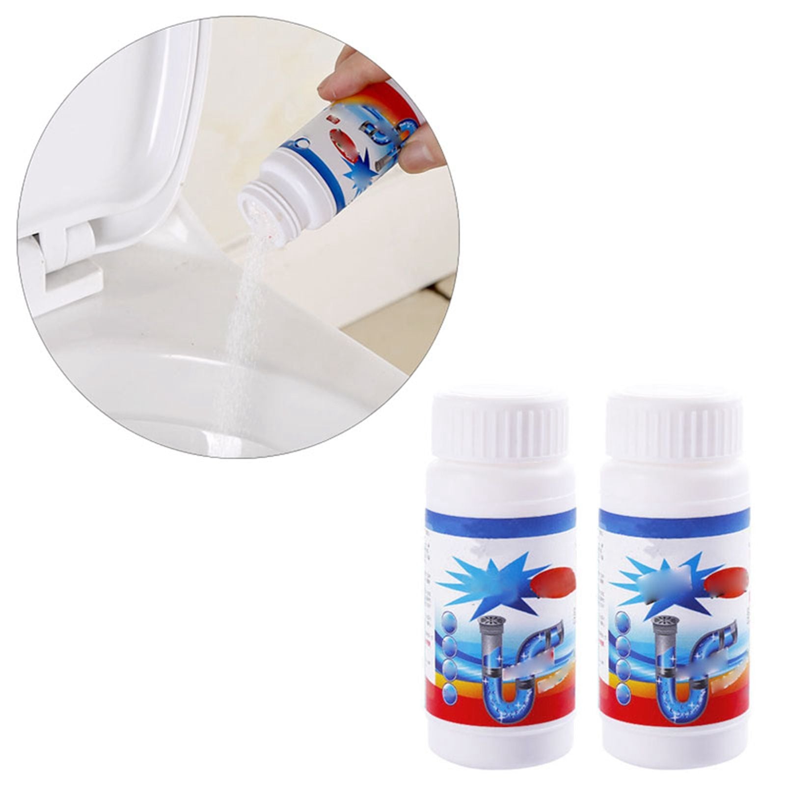 5Pcs Drain Clog Remover Powerful Pipe Cleaning Powder for Kitchen Sink Drain Toilet Pipeline Cleaning Tool V1294-YM0521-3117230034611