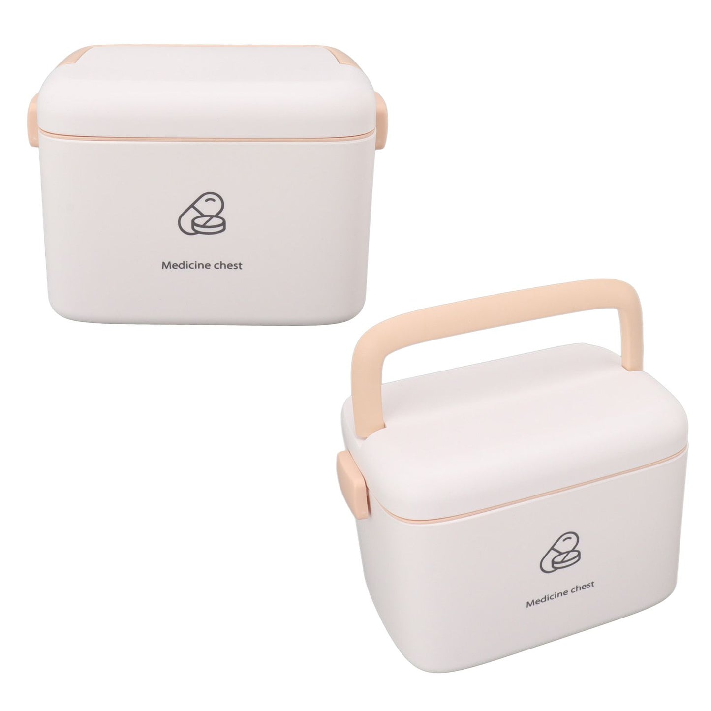 Large Medicine Storage Box Organizer Container Family Emergency Medicine Case with Removable Tray Type B V1294-YM0521-3117230036612