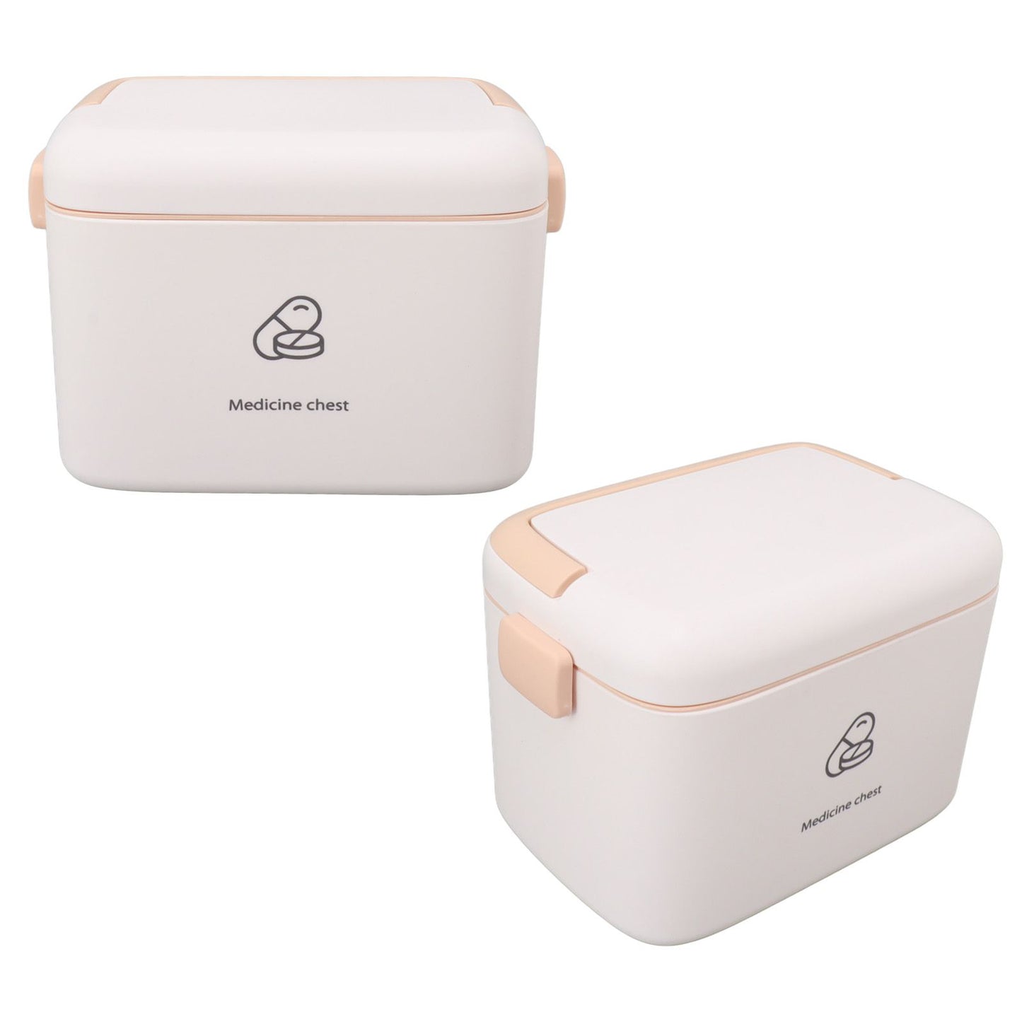 Large Medicine Storage Box Organizer Container Family Emergency Medicine Case with Removable Tray Type B V1294-YM0521-3117230036612