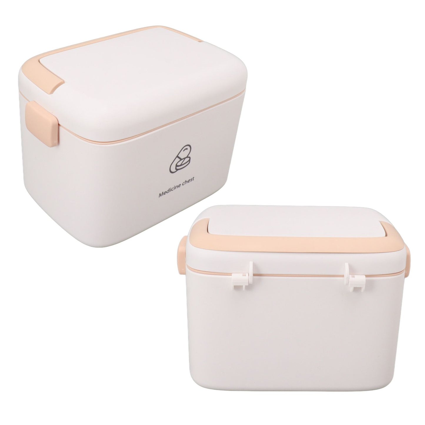 Large Medicine Storage Box Organizer Container Family Emergency Medicine Case with Removable Tray Type B V1294-YM0521-3117230036612