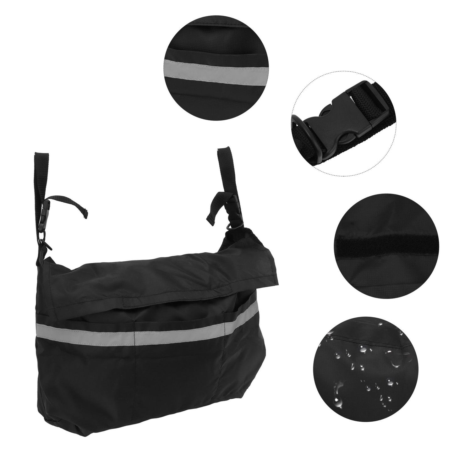 Walker Pouch Bag Polyester Foldable Wheelchair Backpack Carry Bag for Seniors Elderly V1294-YM0521-3117230038111