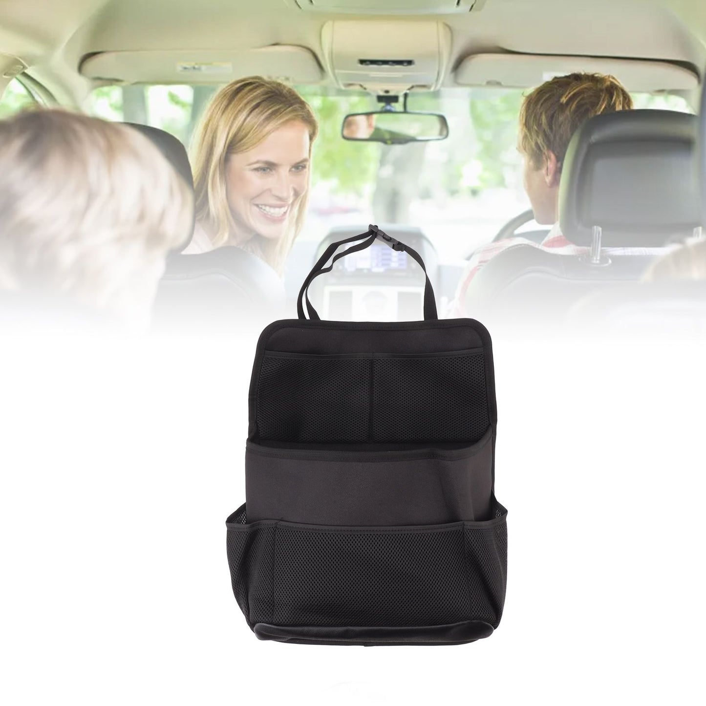 Car Back Seat Organizer Multi Pocket Large Capacity Universal Car Back Seat Storage Bag for Bottle Phone V1294-YM0521-3117230038911