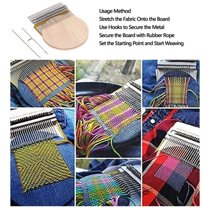 28 Pins Convenient Darning Loom Manual Darning Weaving Loom Tool for Socks Clothes V1294-YM0521-3117230040611