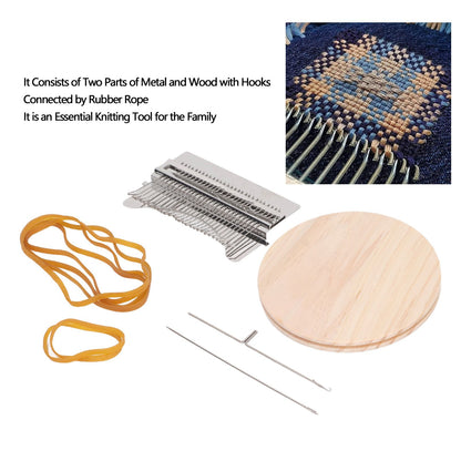 28 Pins Convenient Darning Loom Manual Darning Weaving Loom Tool for Socks Clothes V1294-YM0521-3117230040611