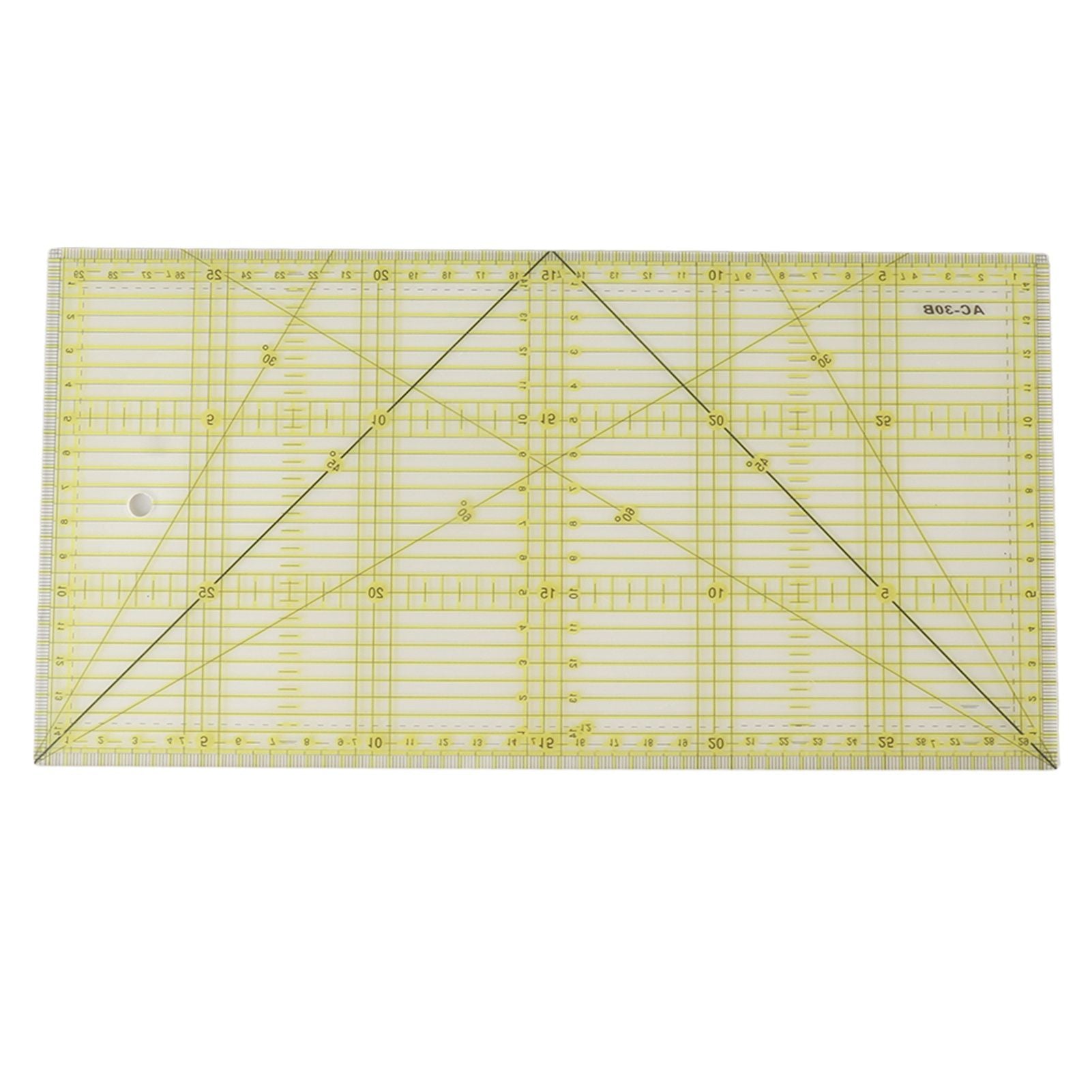 Acrylic Quilt Ruler DIY Precise Scale Transparent Quilting Ruler for Sewing Measuring Patchwork V1294-YM0521-3117230040811