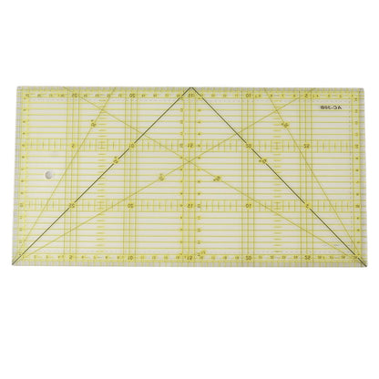 Acrylic Quilt Ruler DIY Precise Scale Transparent Quilting Ruler for Sewing Measuring Patchwork V1294-YM0521-3117230040811