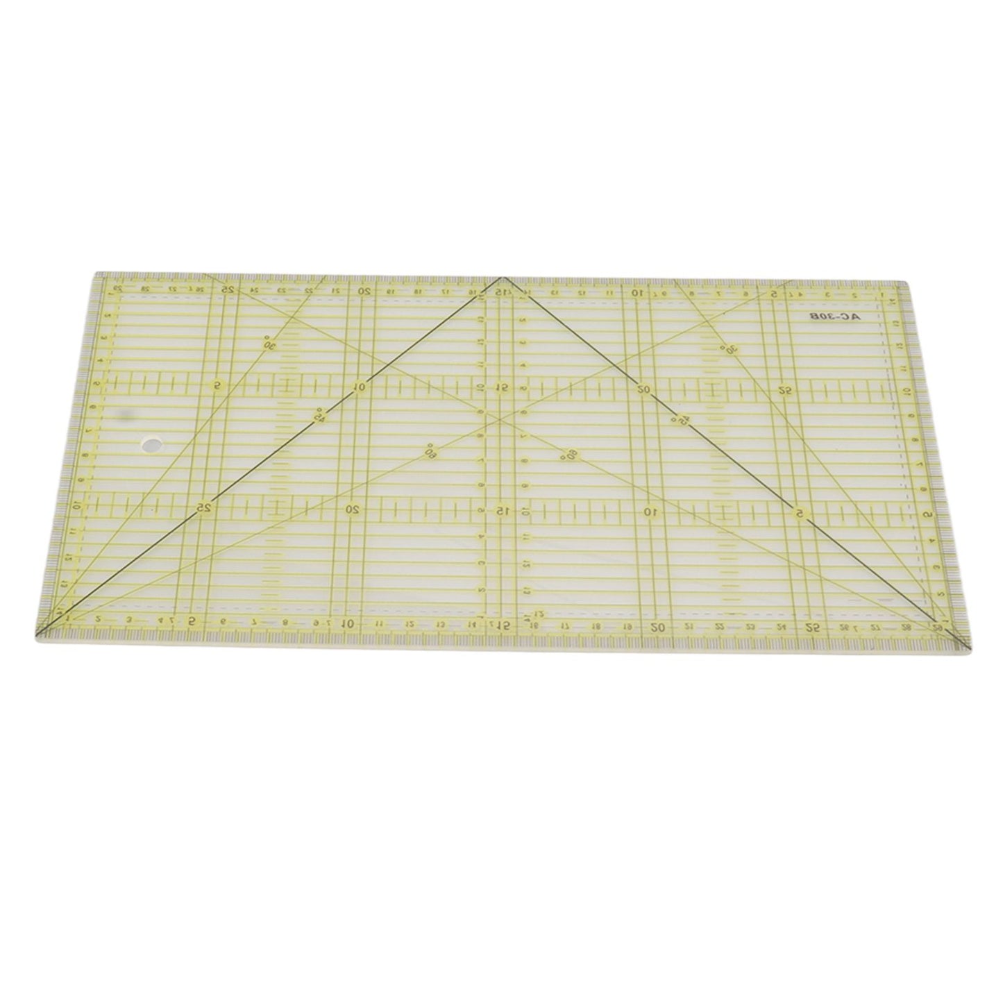 Acrylic Quilt Ruler DIY Precise Scale Transparent Quilting Ruler for Sewing Measuring Patchwork V1294-YM0521-3117230040811