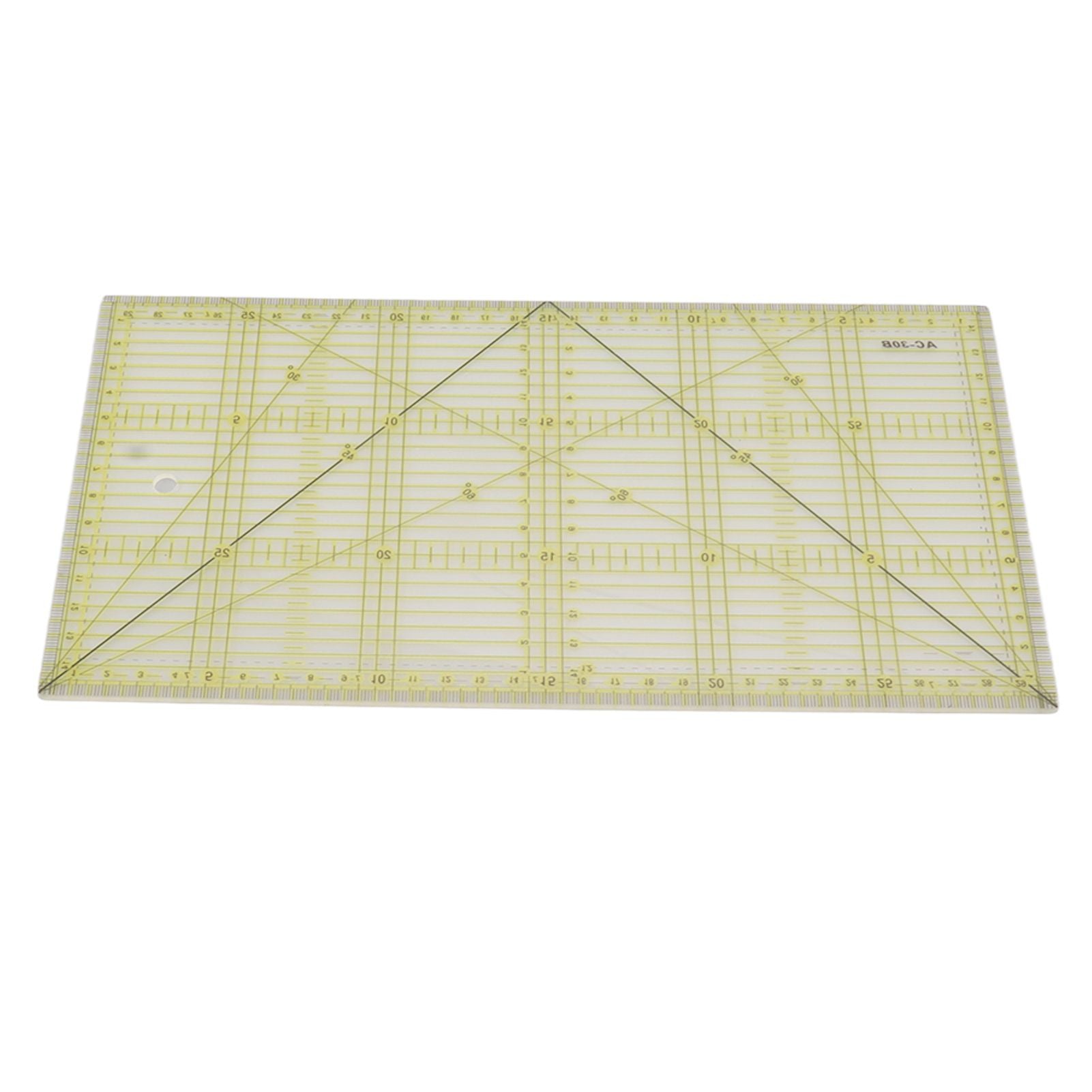 Acrylic Quilt Ruler DIY Precise Scale Transparent Quilting Ruler for Sewing Measuring Patchwork V1294-YM0521-3117230040811