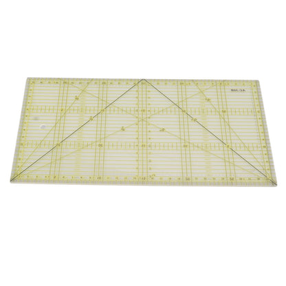 Acrylic Quilt Ruler DIY Precise Scale Transparent Quilting Ruler for Sewing Measuring Patchwork V1294-YM0521-3117230040811