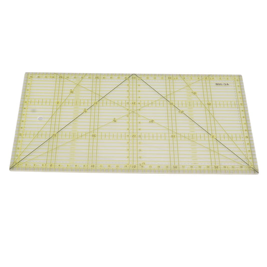 Acrylic Quilt Ruler DIY Precise Scale Transparent Quilting Ruler for Sewing Measuring Patchwork V1294-YM0521-3117230040811