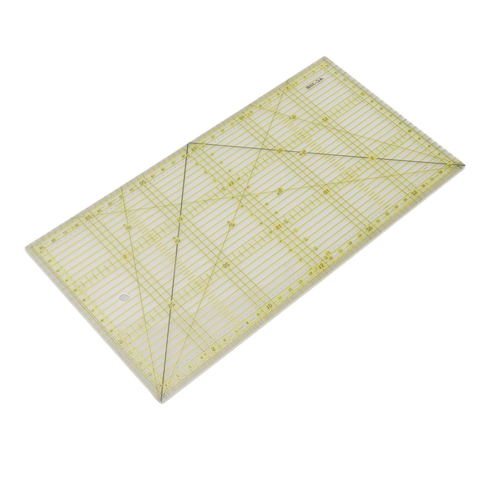 Acrylic Quilt Ruler DIY Precise Scale Transparent Quilting Ruler for Sewing Measuring Patchwork V1294-YM0521-3117230040811