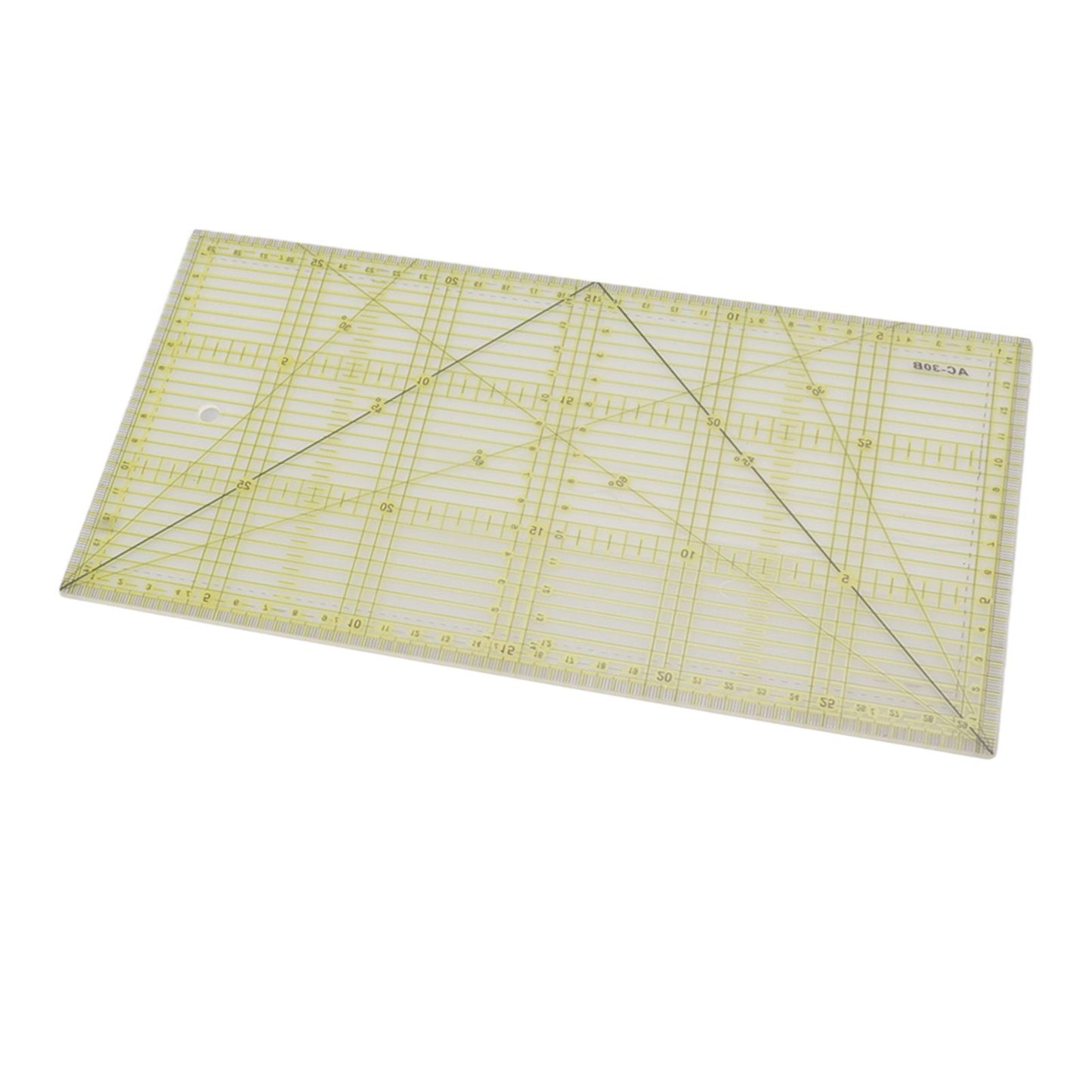 Acrylic Quilt Ruler DIY Precise Scale Transparent Quilting Ruler for Sewing Measuring Patchwork V1294-YM0521-3117230040811