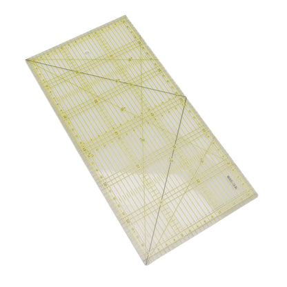 Acrylic Quilt Ruler DIY Precise Scale Transparent Quilting Ruler for Sewing Measuring Patchwork V1294-YM0521-3117230040811