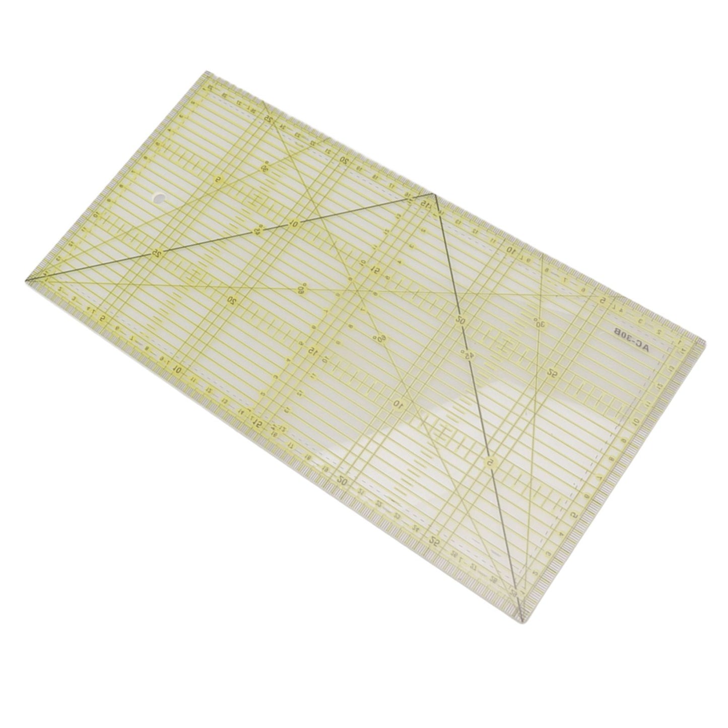 Acrylic Quilt Ruler DIY Precise Scale Transparent Quilting Ruler for Sewing Measuring Patchwork V1294-YM0521-3117230040811