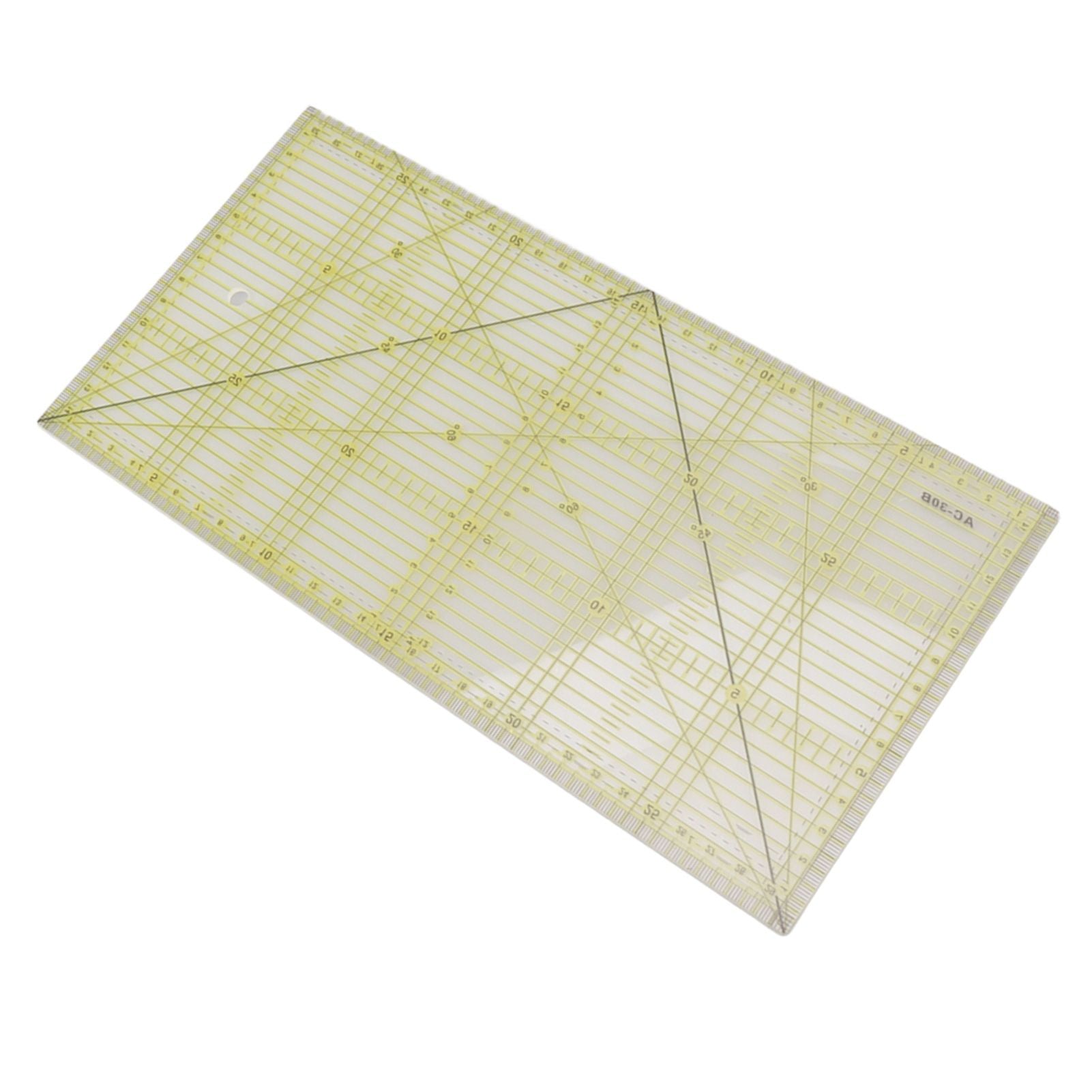 Acrylic Quilt Ruler DIY Precise Scale Transparent Quilting Ruler for Sewing Measuring Patchwork V1294-YM0521-3117230040811