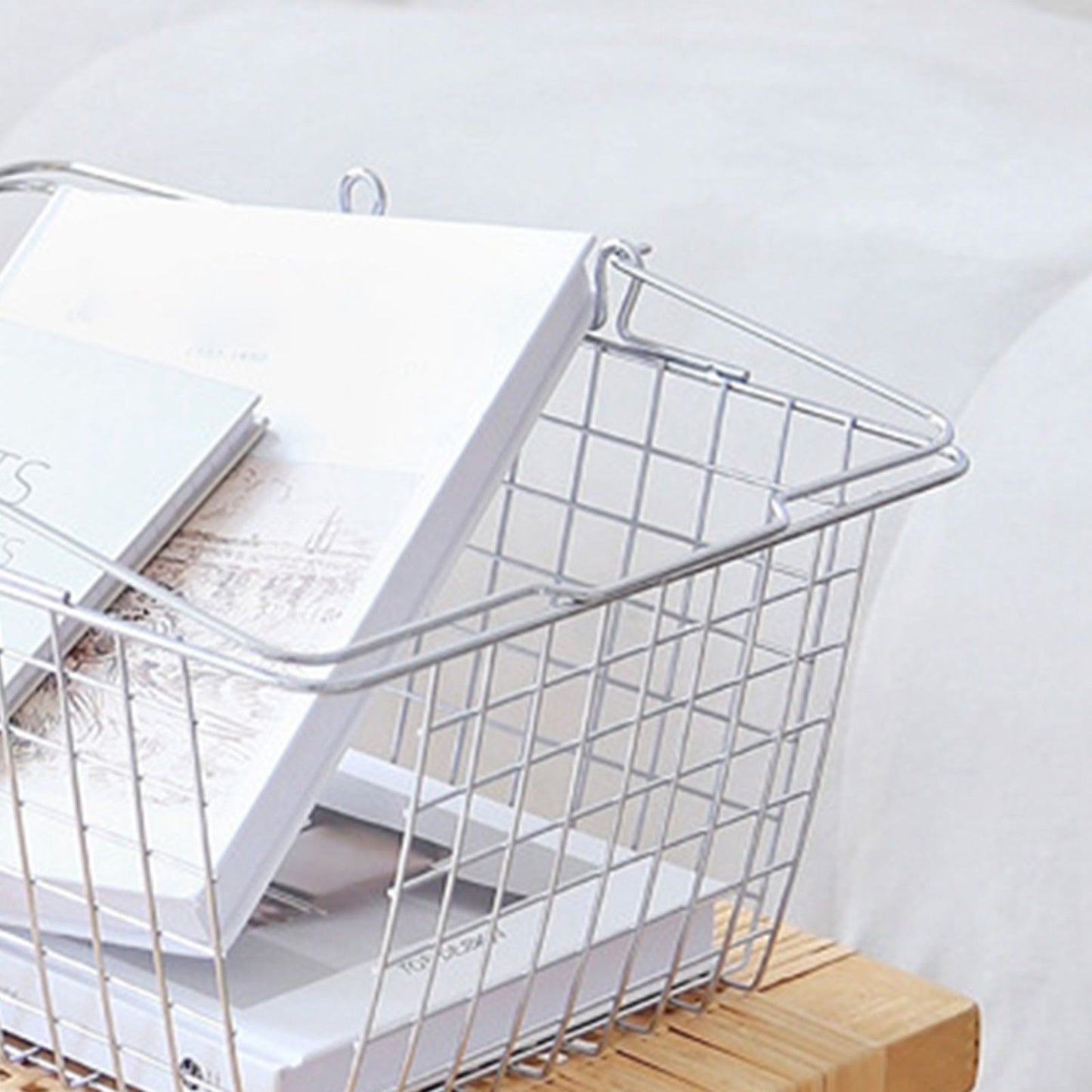 Storage Basket Convenient High Load Bearing Capacity for Bedroom Kitchen Dormitory Supplies Hand Storage V1294-YM0521-3117230041511