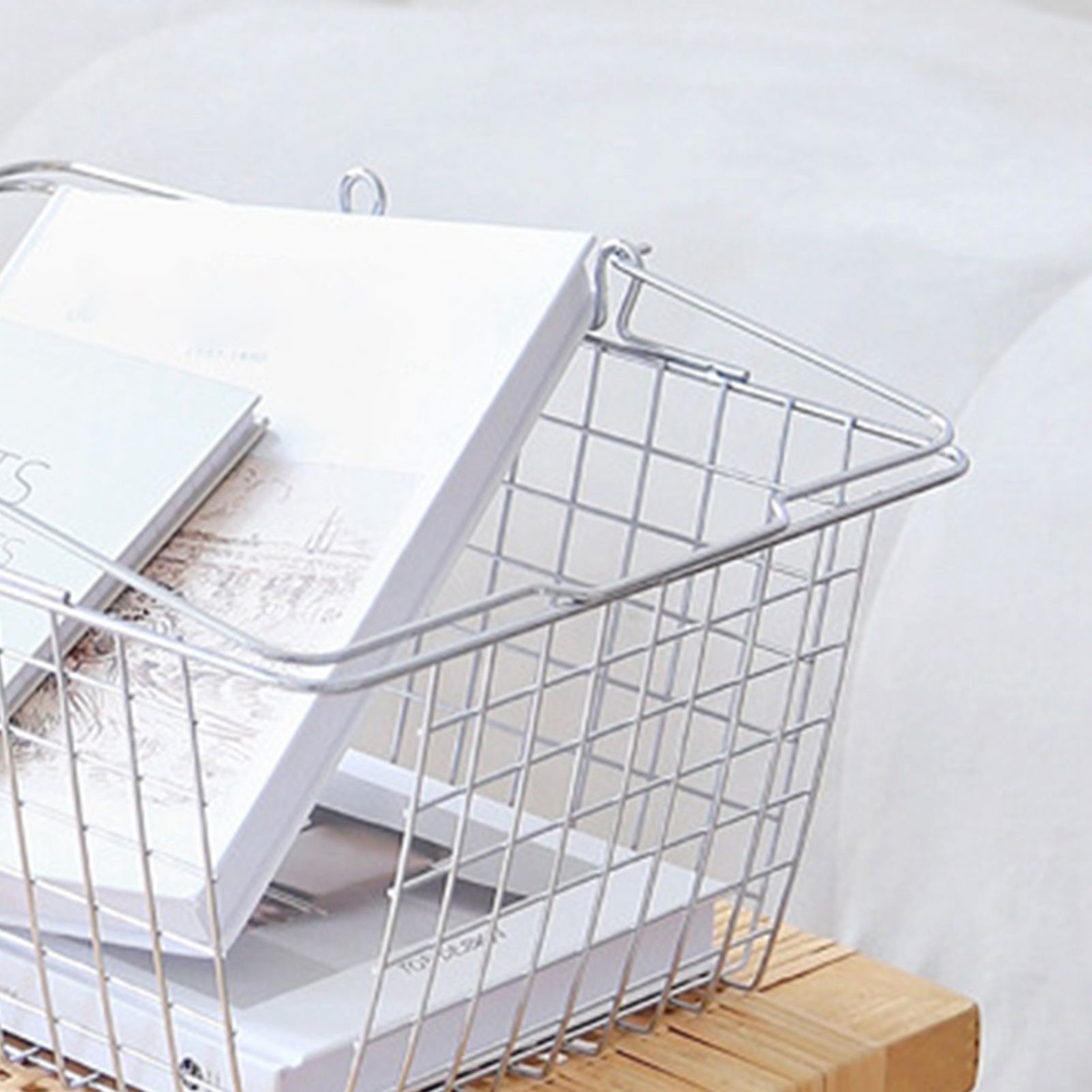 Storage Basket Convenient High Load Bearing Capacity for Bedroom Kitchen Dormitory Supplies Hand Storage V1294-YM0521-3117230041511