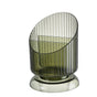 Makeup Brush Holder Organizer Plastic Transparent Round Makeup Brush Storage Holder Cup for Pen Pencil Green V1294-YM0521-3117230041811
