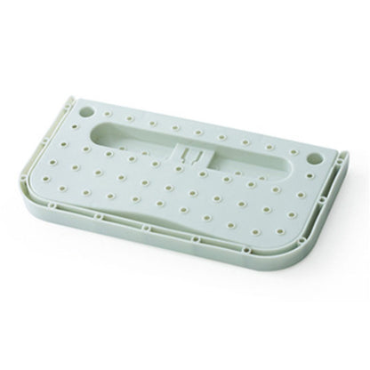 Wall Mounted Shoes Rack Adhesive Foldable Space Saving PP Door Shoe Hanger for Bathroom Blue Free Size V1294-YM0521-3117230042613