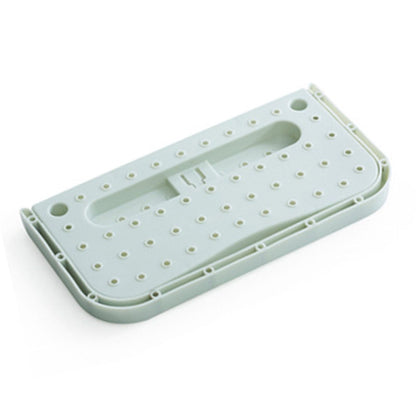Wall Mounted Shoes Rack Adhesive Foldable Space Saving PP Door Shoe Hanger for Bathroom Blue Free Size V1294-YM0521-3117230042613
