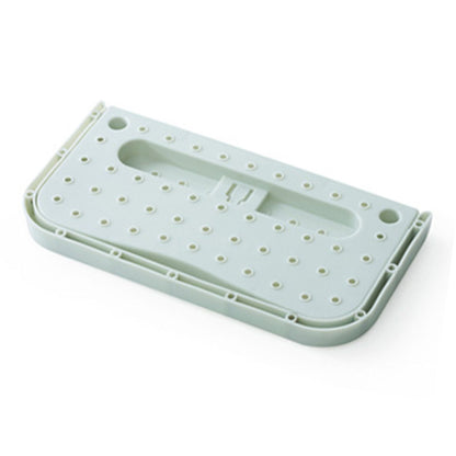 Wall Mounted Shoes Rack Adhesive Foldable Space Saving PP Door Shoe Hanger for Bathroom Blue Free Size V1294-YM0521-3117230042613