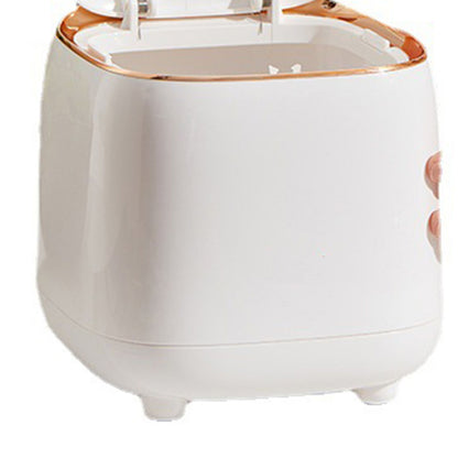 Push Type Desktop Trash Bin with Lid Fashionable Double Layer Large Opening Garbage Container for Living Room V1294-YM0521-3117230042911