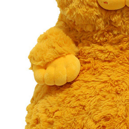 Cat Plush Toy Cute Soft Skin Friendly Fluffy Staring Short Plush Cat Hugging Sleeping Pillow for Home Brown V1294-YM0521-3117230043013