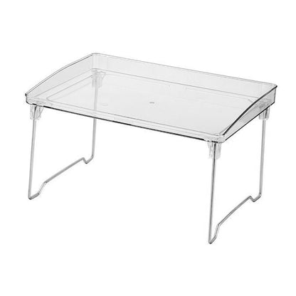 Stackable Clear Organizer Plastic Transparent Tabletop Storage Rack for Makeup Kitchen Tool Stationery One V1294-YM0521-3117230043811