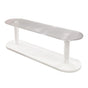 Figure Display Rack White Transparent Large Capacity Plastic Skin Care Rack Cosmetic Holder Stand Double Layer V1294-YM0521-3117230044511