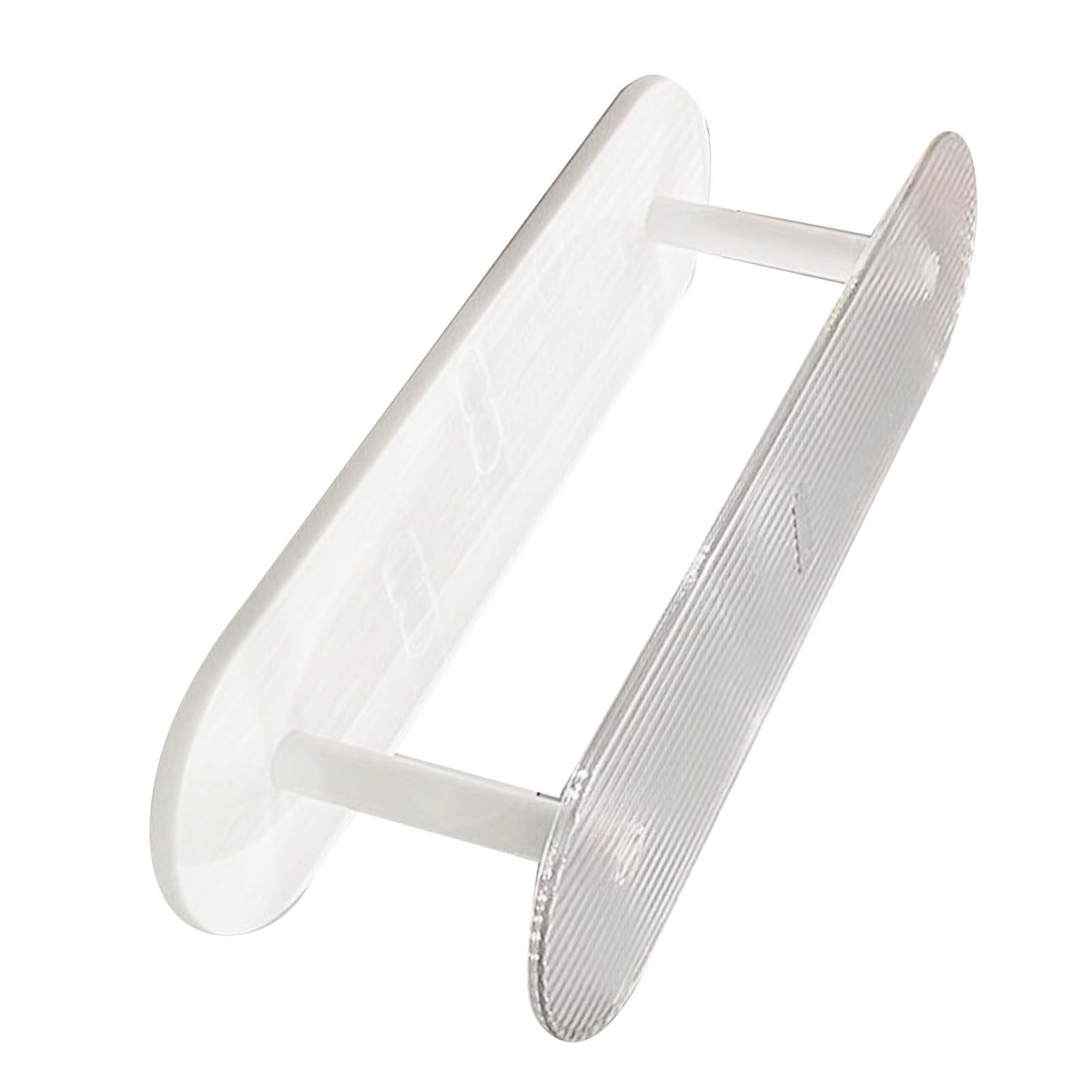 Figure Display Rack White Transparent Large Capacity Plastic Skin Care Rack Cosmetic Holder Stand Double Layer V1294-YM0521-3117230044511