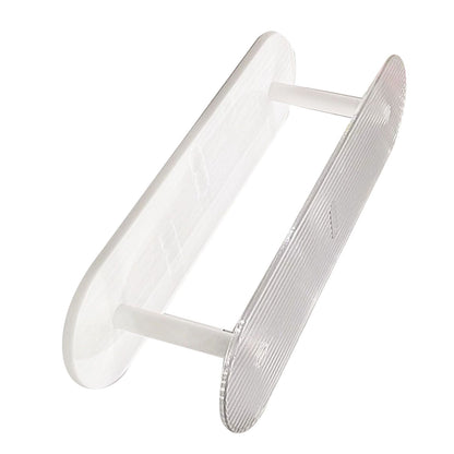 Figure Display Rack White Transparent Large Capacity Plastic Skin Care Rack Cosmetic Holder Stand Double Layer V1294-YM0521-3117230044511