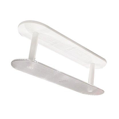 Figure Display Rack White Transparent Large Capacity Plastic Skin Care Rack Cosmetic Holder Stand Double Layer V1294-YM0521-3117230044511