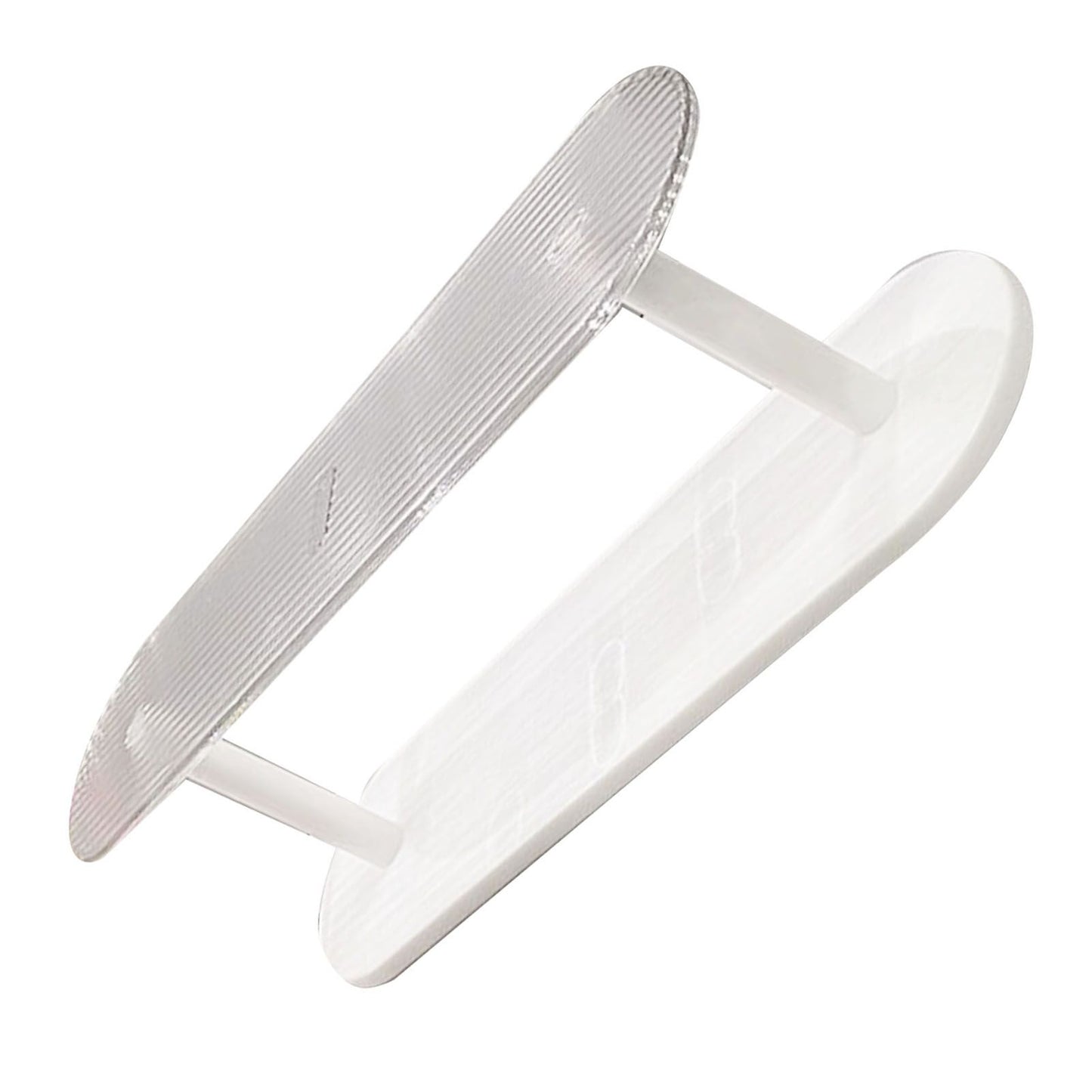 Figure Display Rack White Transparent Large Capacity Plastic Skin Care Rack Cosmetic Holder Stand Double Layer V1294-YM0521-3117230044511