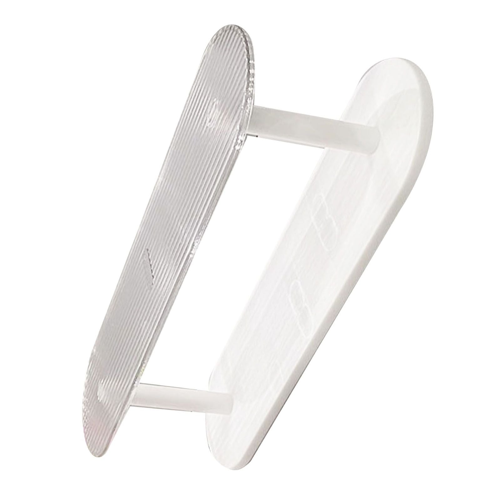 Figure Display Rack White Transparent Large Capacity Plastic Skin Care Rack Cosmetic Holder Stand Double Layer V1294-YM0521-3117230044511