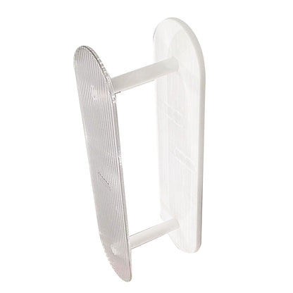Figure Display Rack White Transparent Large Capacity Plastic Skin Care Rack Cosmetic Holder Stand Double Layer V1294-YM0521-3117230044511