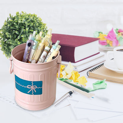 Pen Holder Metal Large Capacity Cute Practical Office Desk Pencil Holder for Study Classroom Pink Free Size V1294-YM0521-3117230045311