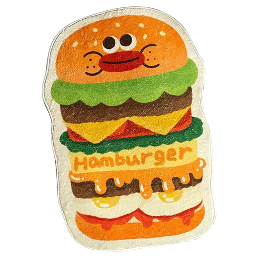 Cute Absorbent Mat Cartoon Pattern Slip Resistant Comfortable Wrapped Edges Area Pad for Bedroom Bathroom V1294-YM0521-3117230045411