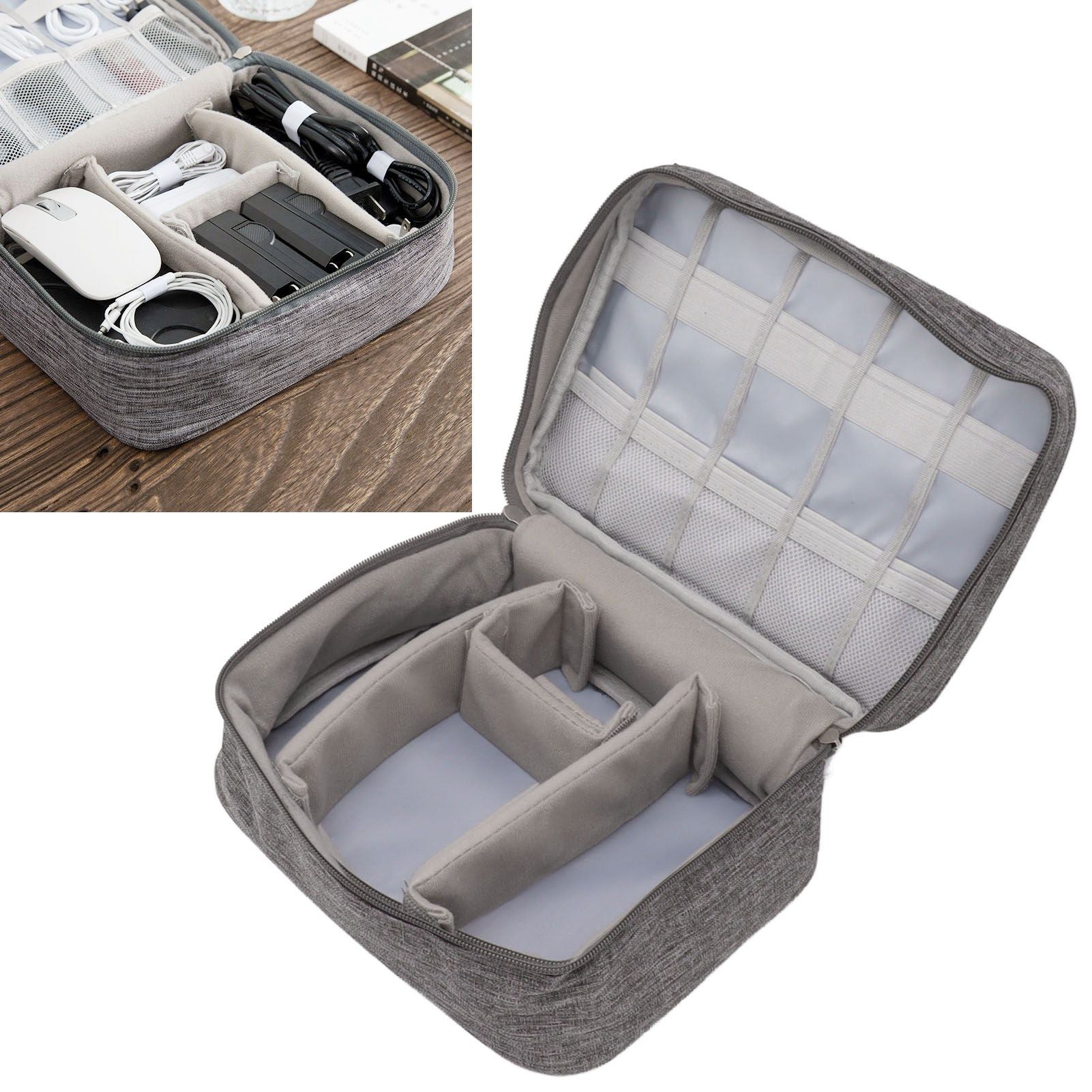 Portable Cord Bag Electronic Accessories Carry Case Waterproof Electronic Storage Bag for Chargers Hard V1294-YM0521-3117230048911