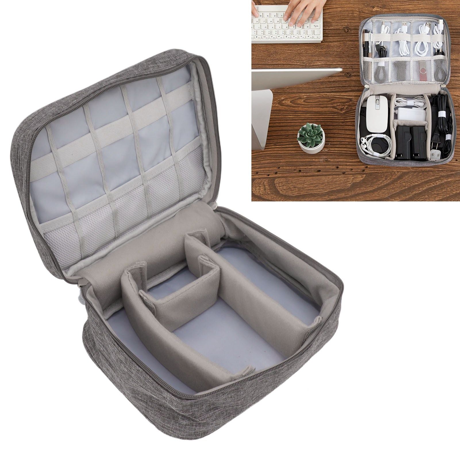 Portable Cord Bag Electronic Accessories Carry Case Waterproof Electronic Storage Bag for Chargers Hard V1294-YM0521-3117230048911