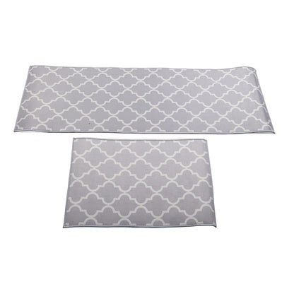 2Pcs Kitchen Mat Dustproof Floor Mat Rug Home Decoration for Office Hotel V1294-YM0521-3117230053111