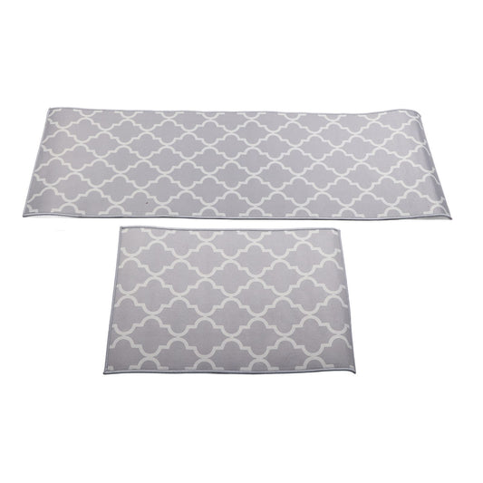 2Pcs Kitchen Mat Dustproof Floor Mat Rug Home Decoration for Office Hotel V1294-YM0521-3117230053111