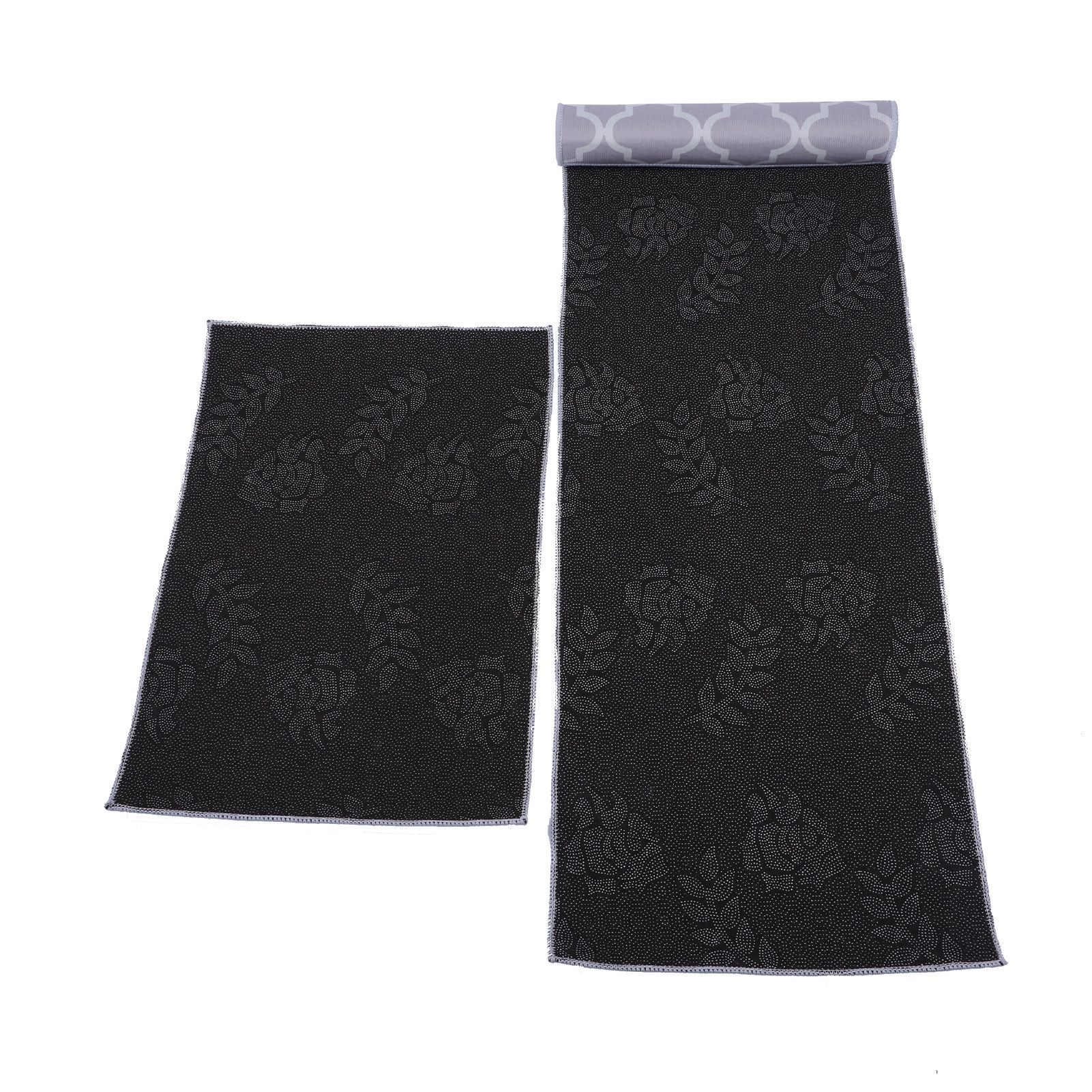 2Pcs Kitchen Mat Dustproof Floor Mat Rug Home Decoration for Office Hotel V1294-YM0521-3117230053111